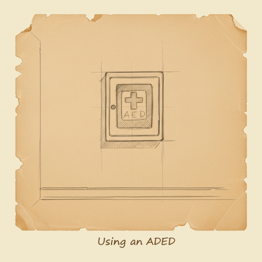 Field sketch: How to use an AED — the second-most-important machine you'll ever switch on