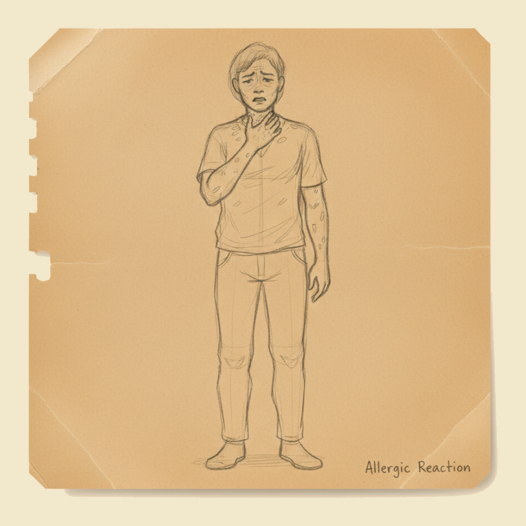 Field sketch: Allergic reaction — when the immune system overreacts to something harmless