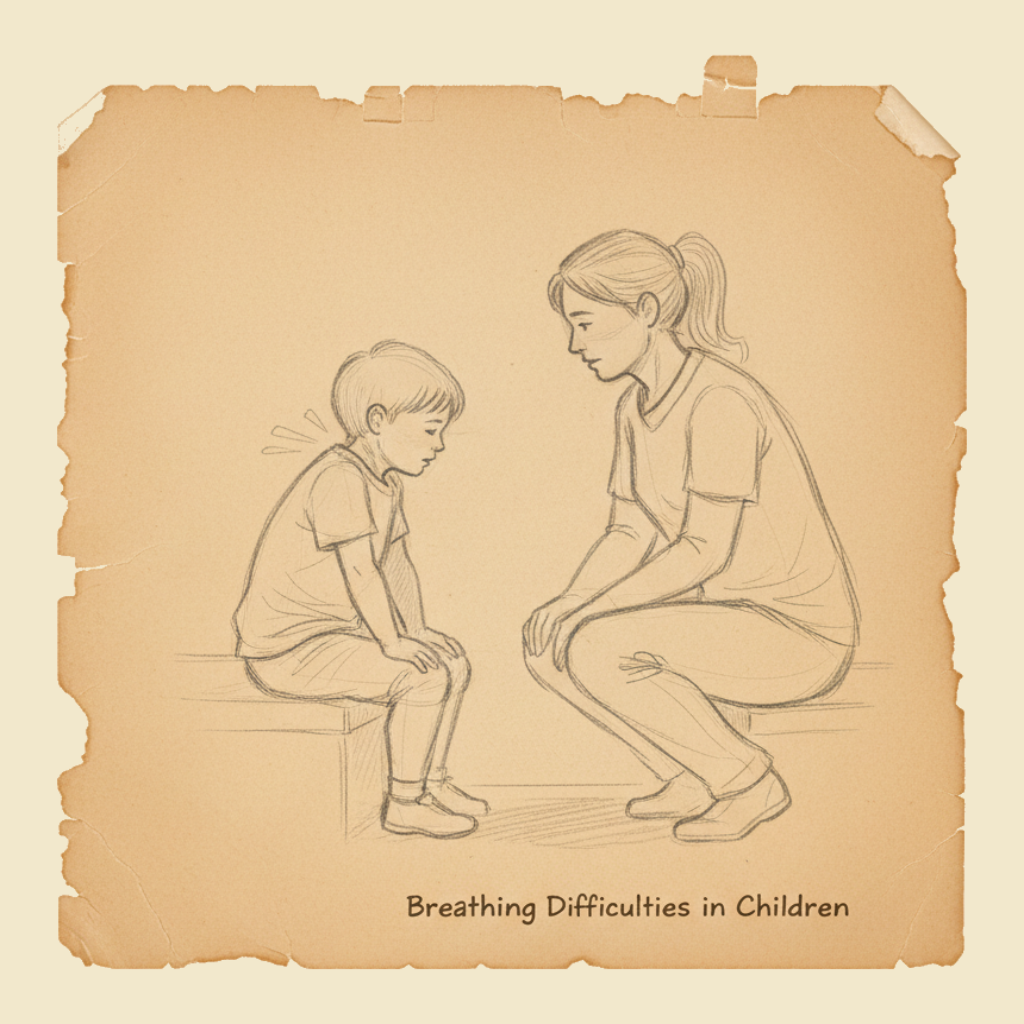Field sketch: Breathing difficulties in children — what to look for and when to escalate