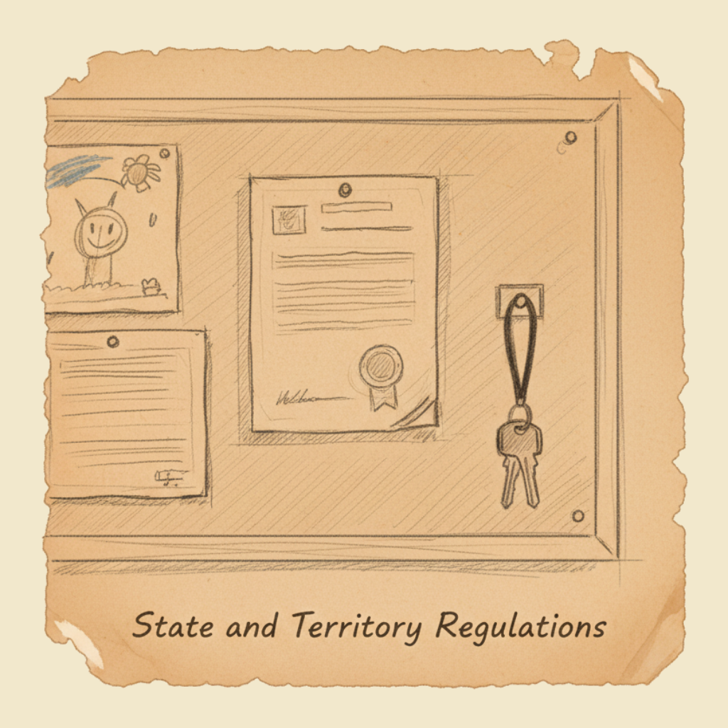 Field sketch: State and territory regulations — how the National Law lands in your jurisdiction