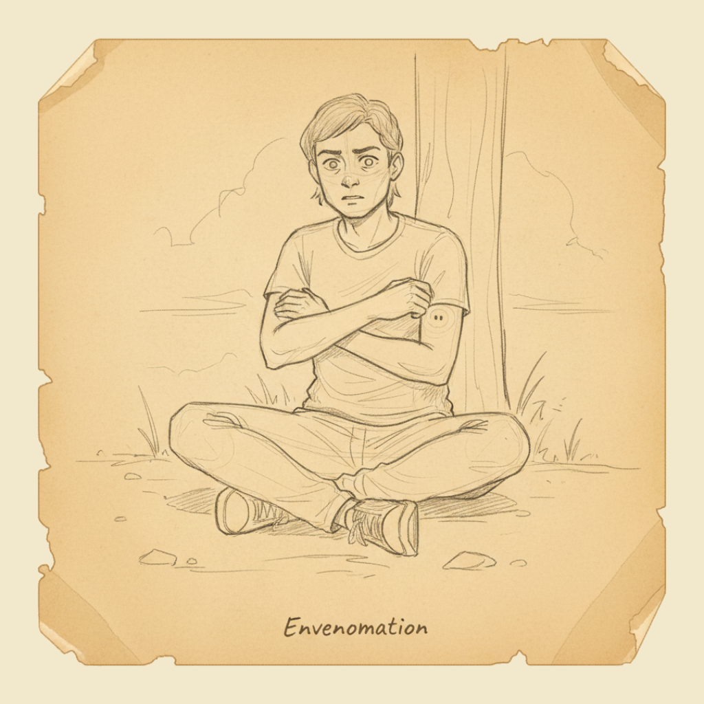 Field sketch: Envenomation — pressure immobilisation, and the rules that change by creature