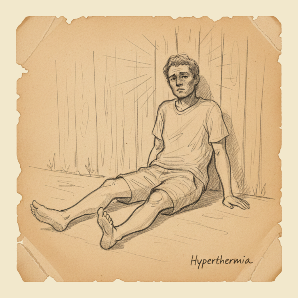 Field sketch: Hyperthermia — cool fast, cool first