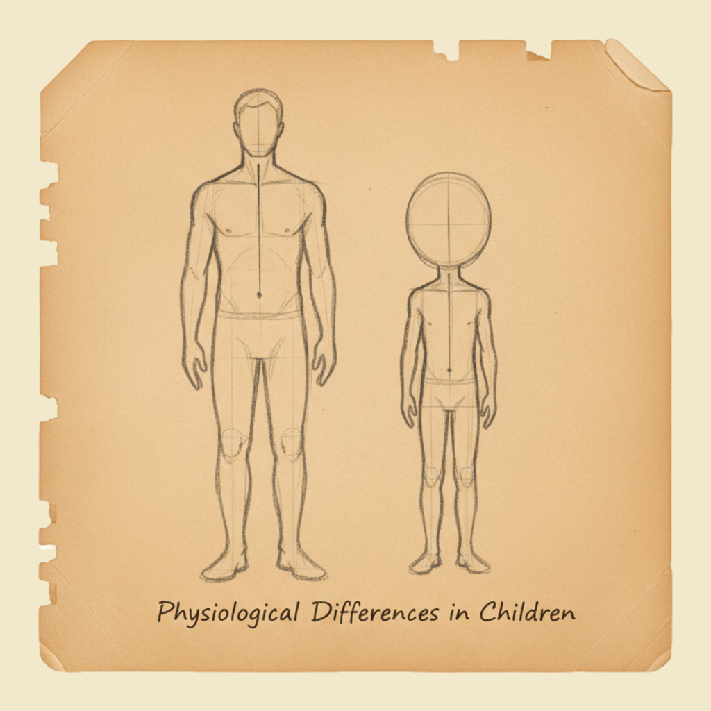 Field sketch: Physiological differences in children — why kids are not just small adults