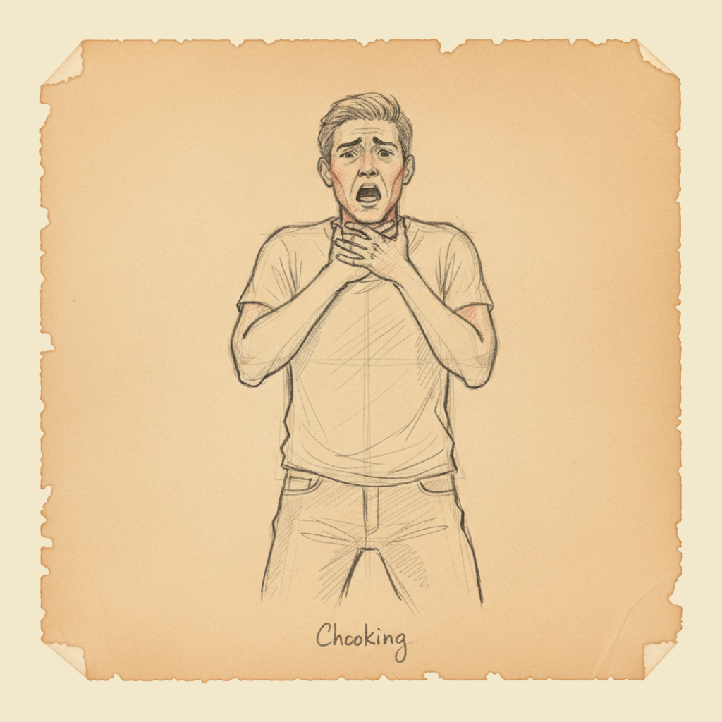 Field sketch: Choking
